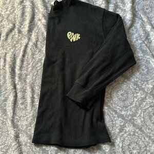 Pink name brand black long sleeve